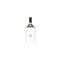 Variante blanc - Seau à glace personnalisable en acier inoxydable recyclé - CoolSteel RCSavec logo