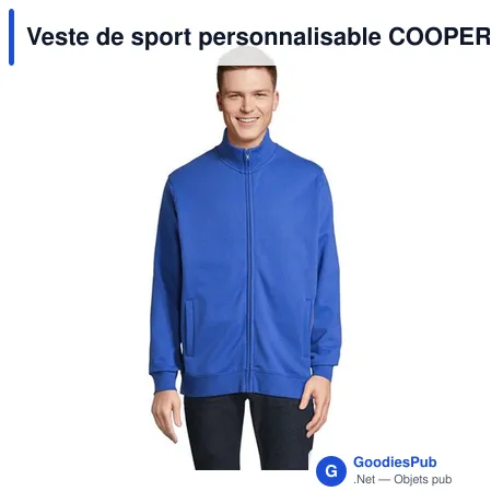 Veste de sport personnalisable COOPER avec logo