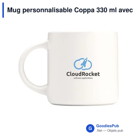 Mug personnalisable Coppa 330 ml avec logo