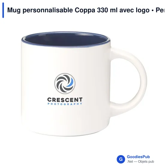 Mug personnalisable Coppa 330 ml avec logo - Image 11