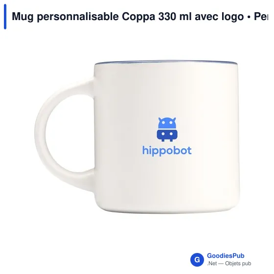 Mug personnalisable Coppa 330 ml avec logo - Image 12