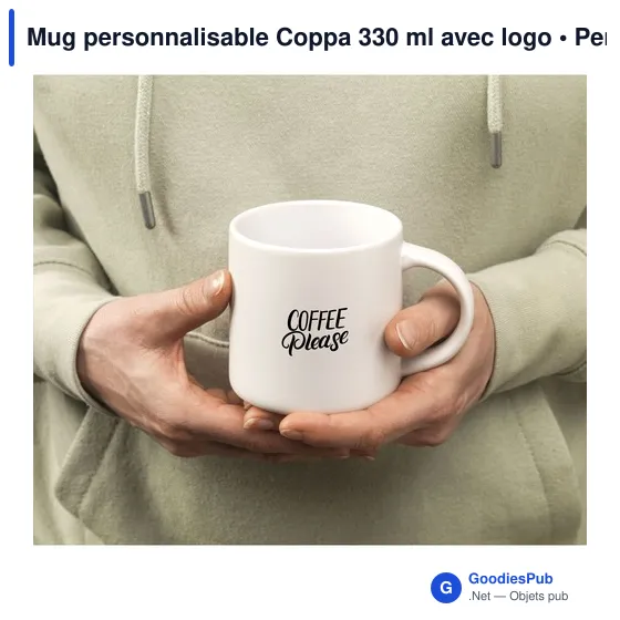Mug personnalisable Coppa 330 ml avec logo - Image 3
