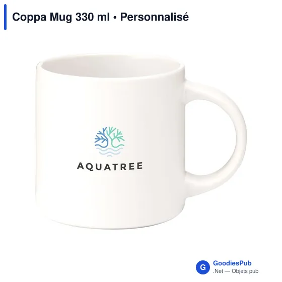 Mug personnalisable Coppa 330 ml avec logo - Image 4
