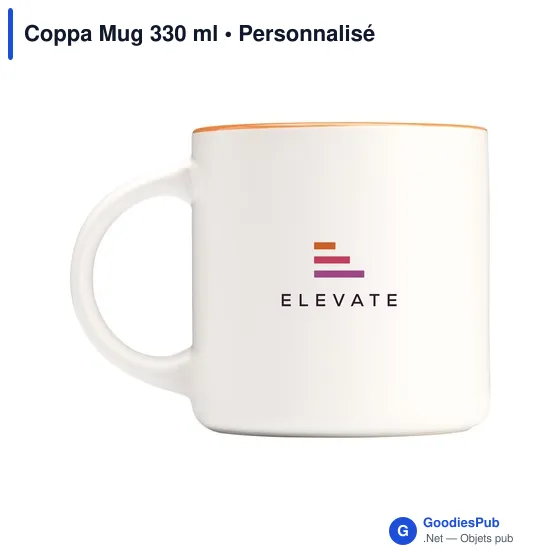Mug personnalisable Coppa 330 ml avec logo - Image 5