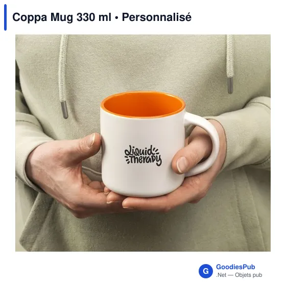 Mug personnalisable Coppa 330 ml avec logo - Image 7