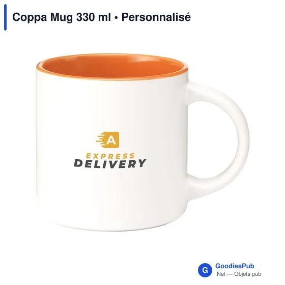 Mug personnalisable Coppa 330 ml avec logo - Image 8