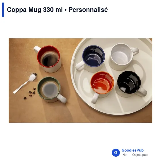 Mug personnalisable Coppa 330 ml avec logo - Image 9