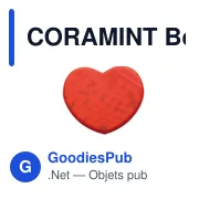CORAMINT Boite en forme de coeur - Miniature 1