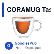 CORAMUG Tasse borosilicaté double paroi - Miniature 3