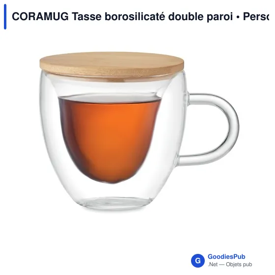 CORAMUG Tasse borosilicaté double paroi - Image 3