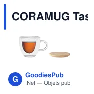 CORAMUG Tasse borosilicaté double paroi - Miniature 4