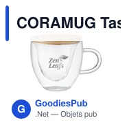 CORAMUG Tasse borosilicaté double paroi - Miniature 5