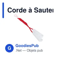 Corde à Sauter personnalisable avec logo pour entreprises - Miniature 1
