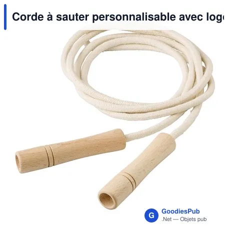 Corde à sauter personnalisable avec logo pour entreprises