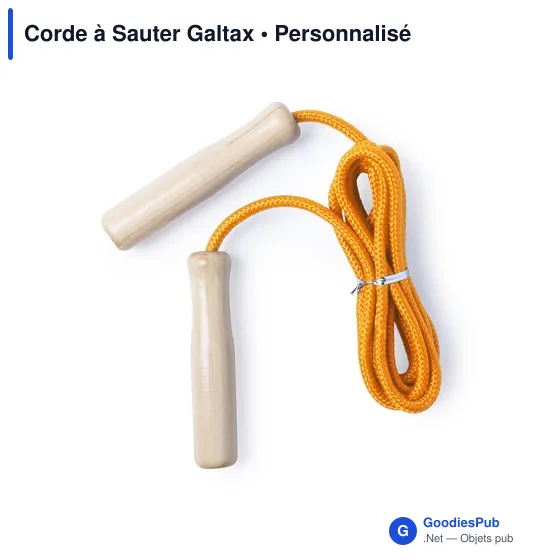 Corde à sauter personnalisable avec logo - Galtax - Image 1