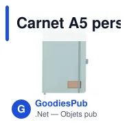 Carnet A5 personnalisable en RPET avec logo - CORDI NOTE - Miniature 2