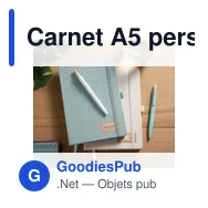 Carnet A5 personnalisable en RPET avec logo - CORDI NOTE - Miniature 5