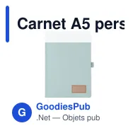 Carnet A5 personnalisable en RPET avec logo - CORDI NOTE - Miniature 8
