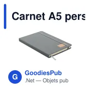 Carnet A5 personnalisable en RPET avec logo - CORDI NOTE - Miniature 9