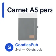 Carnet A5 personnalisable en RPET avec logo - CORDI NOTE - Miniature 10