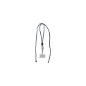 Variante Bleu foncé - Cordon pour téléphone personnalisable en R-PET réglable avec logo - 82 cm