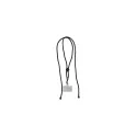 Variante Noir - Cordon pour téléphone personnalisable en R-PET réglable avec logo - 82 cm