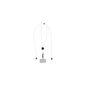 Variante Blanc - Cordon pour téléphone personnalisable en R-PET réglable avec logo - 82 cm
