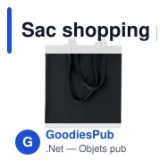 Sac shopping personnalisable en velours côtelé avec logo - CORDY B - Miniature 5