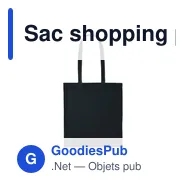 Sac shopping personnalisable en velours côtelé avec logo - CORDY B - Miniature 7