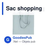 Sac shopping personnalisable en velours côtelé avec logo - CORDY B - Miniature 9