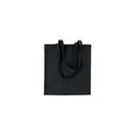 Variante noir - Sac shopping personnalisable en velours côtelé avec logo - CORDY B