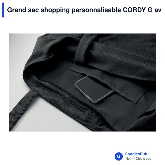 Grand sac shopping personnalisable CORDY G avec logo - Image 11