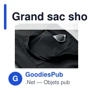 Grand sac shopping personnalisable CORDY G avec logo - Miniature 12