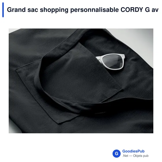 Grand sac shopping personnalisable CORDY G avec logo - Image 12
