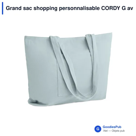 Grand sac shopping personnalisable CORDY G avec logo - Image 4