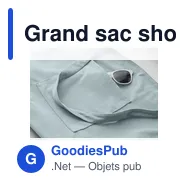 Grand sac shopping personnalisable CORDY G avec logo - Miniature 9