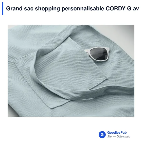 Grand sac shopping personnalisable CORDY G avec logo - Image 9