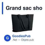 Grand sac shopping personnalisable CORDY G avec logo - Miniature 10