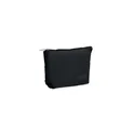 Variante noir - Trousse de toilette personnalisable en velours côtelé - CORDY Tavec logo