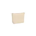 Variante beige - Trousse de toilette personnalisable en velours côtelé - CORDY Tavec logo