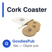 Sous-verres personnalisables en liège avec logo - Cork Coaster Set - Miniature 5