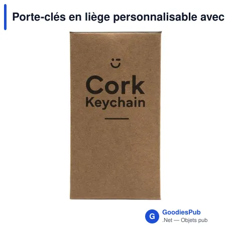Porte-clés en liège personnalisable avec logo - Cork Key Ring
