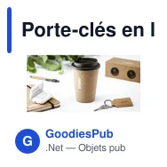 Porte-clés en liège personnalisable avec logo - Cork Key Ring - Miniature 3