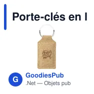 Porte-clés en liège personnalisable avec logo - Cork Key Ring - Miniature 4