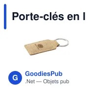Porte-clés en liège personnalisable avec logo - Cork Key Ring - Miniature 5