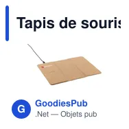 Tapis de souris personnalisable avec chargeur sans fil - Cork Wirelessavec logo - Miniature 3