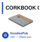 CORKBOOK Carnet A5 en liège RPET - Miniature 1