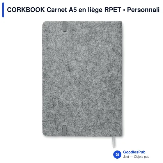 CORKBOOK Carnet A5 en liège RPET - Image 2