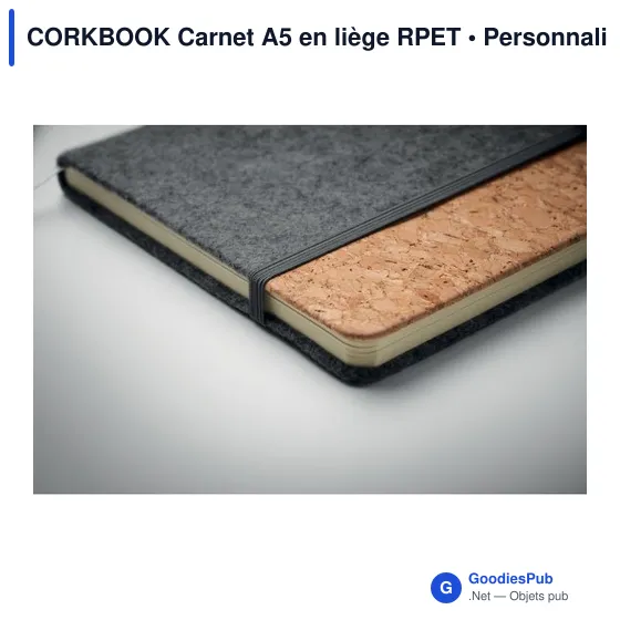 CORKBOOK Carnet A5 en liège RPET - Image 11