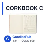 CORKBOOK Carnet A5 en liège RPET - Miniature 12